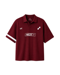 Burgundy HUSTL Short Sleeve Polo