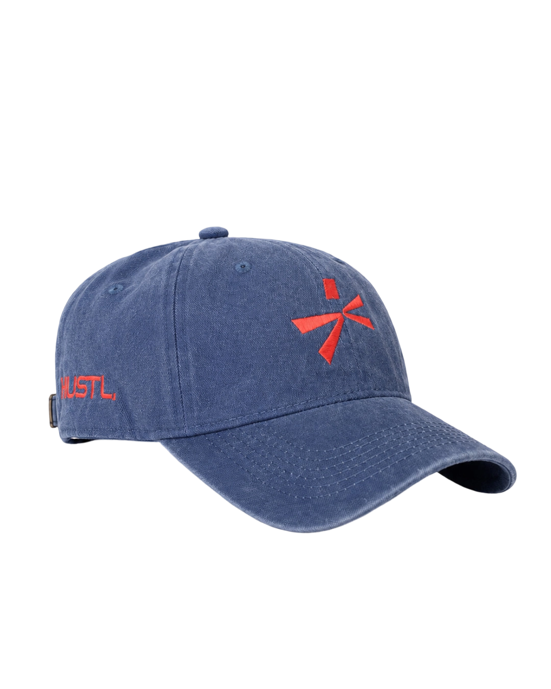 Navy HUSTL Cap — Washed
