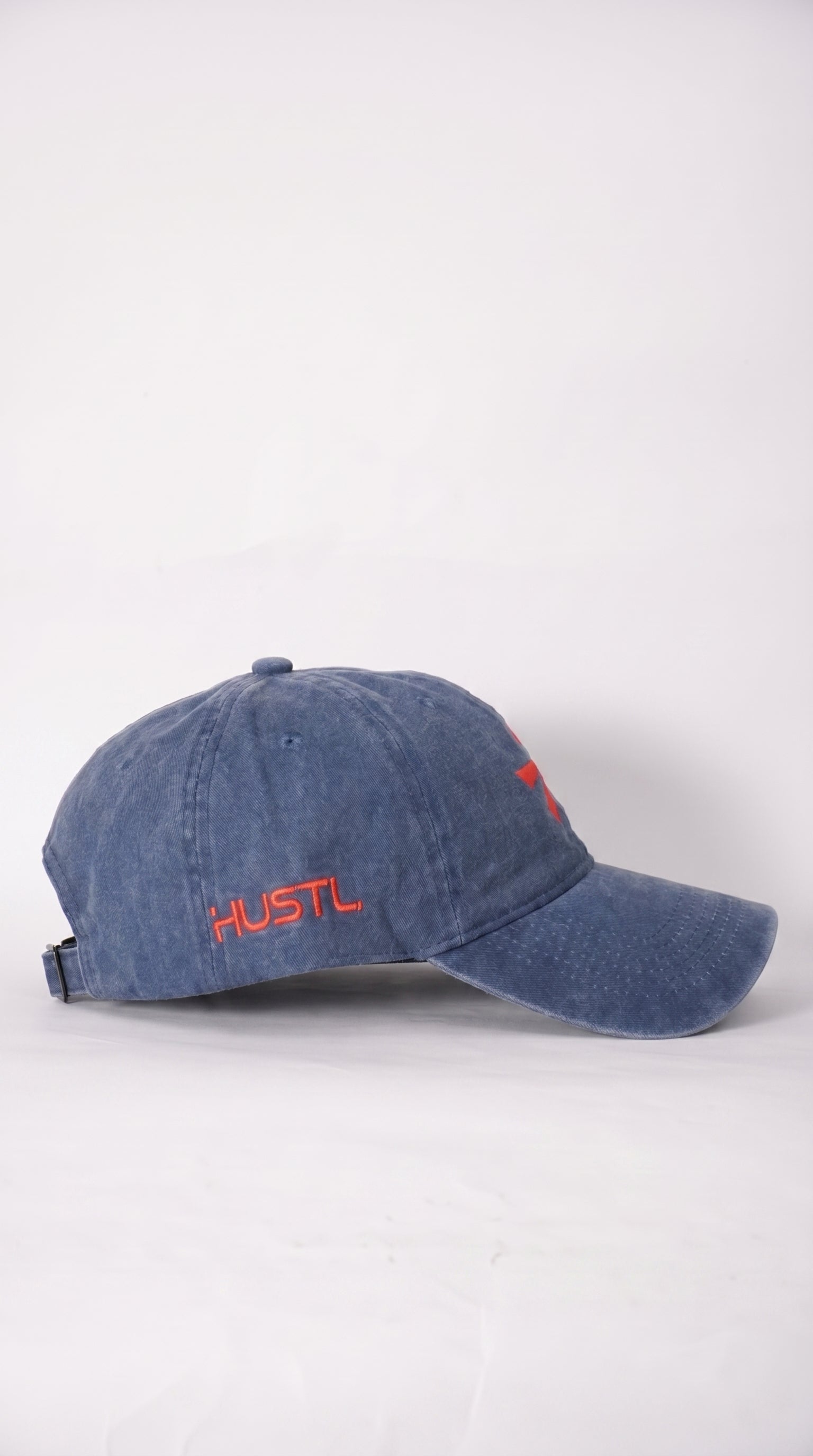 Navy HUSTL Cap — Washed