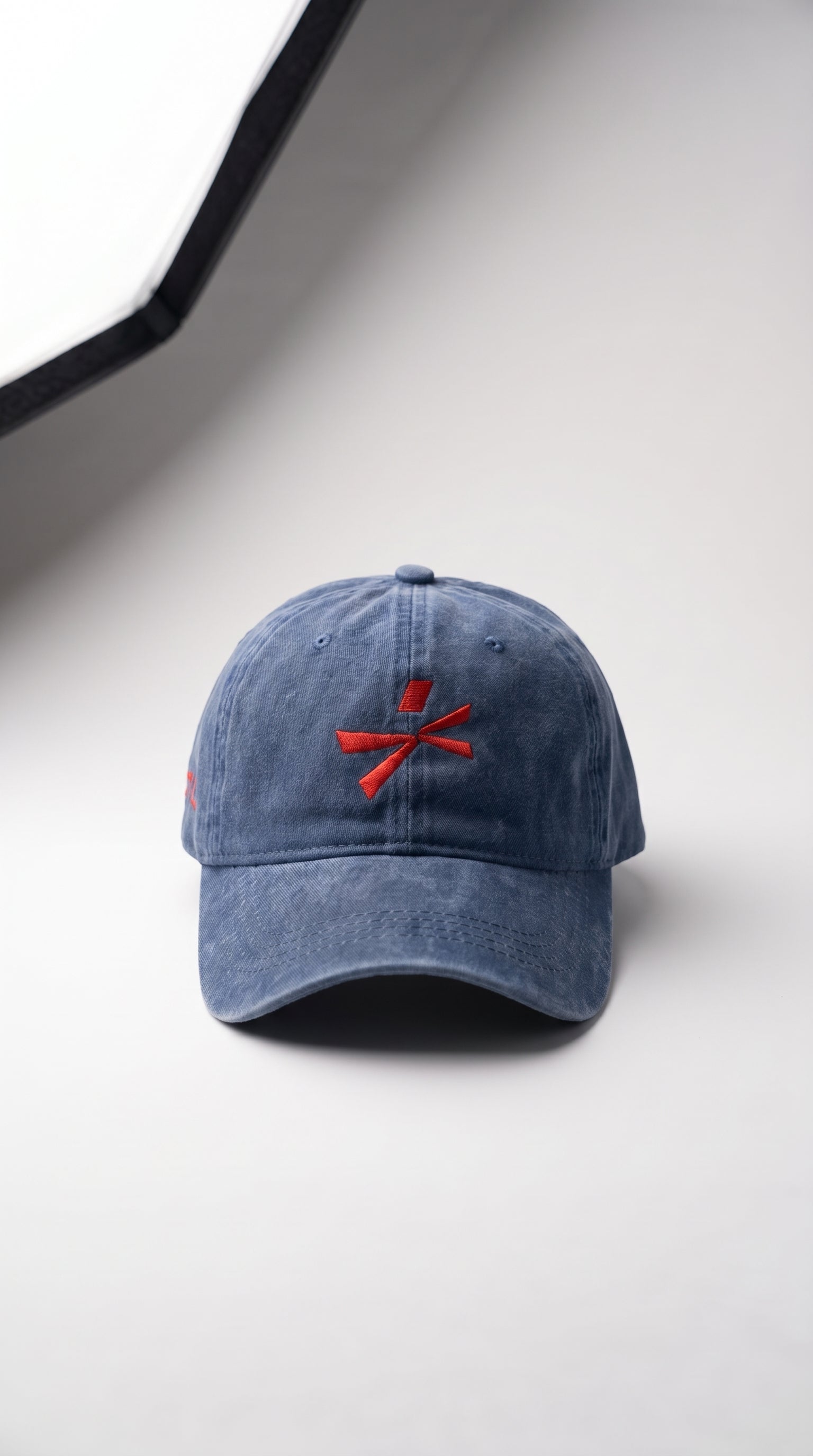 Navy HUSTL Cap — Washed