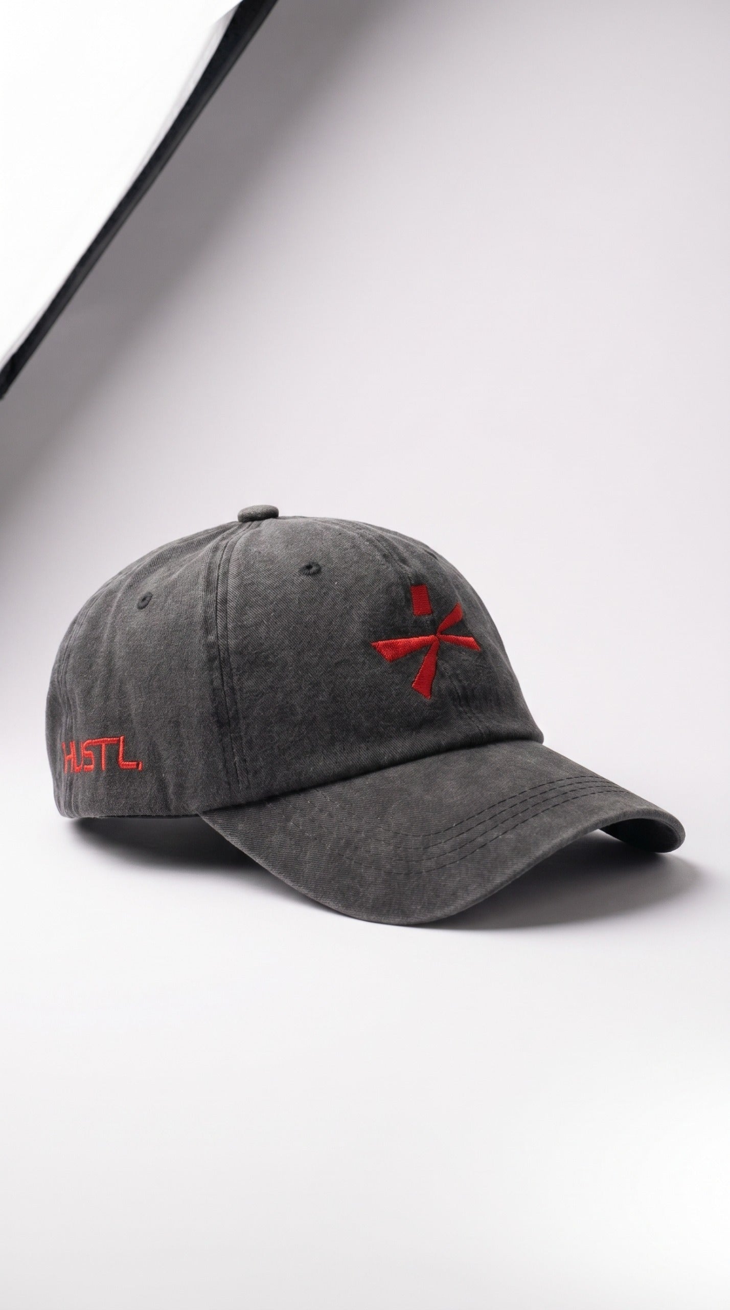 Black HUSTL Cap — Washed