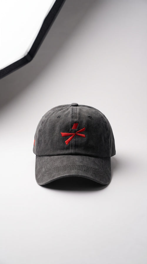 Black HUSTL Cap — Washed