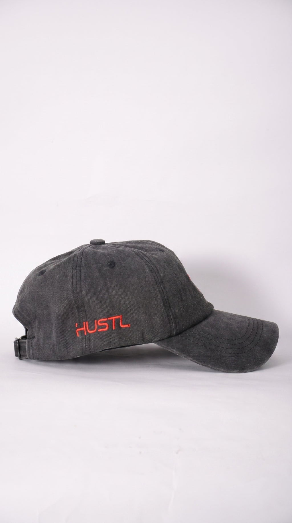 Black HUSTL Cap — Washed